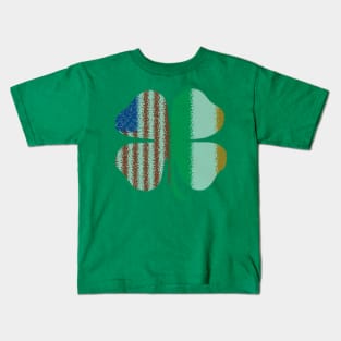 Irish American Flag, Irish Clover Kids T-Shirt